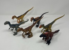 Mattel Jurassic World Velociraptor Lot of 6 Figures No Box