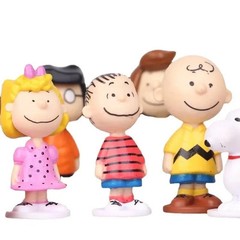 12PCS Peanuts Snoopy Cute PVC Figures Set Cartoon Doll Toys Kids Birthday Gift