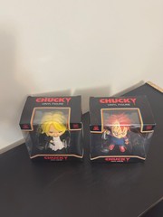 CultureFly Chucky and Tiffany 4.5 Inch Vinyl Figure Set Bride of Chucky Horror