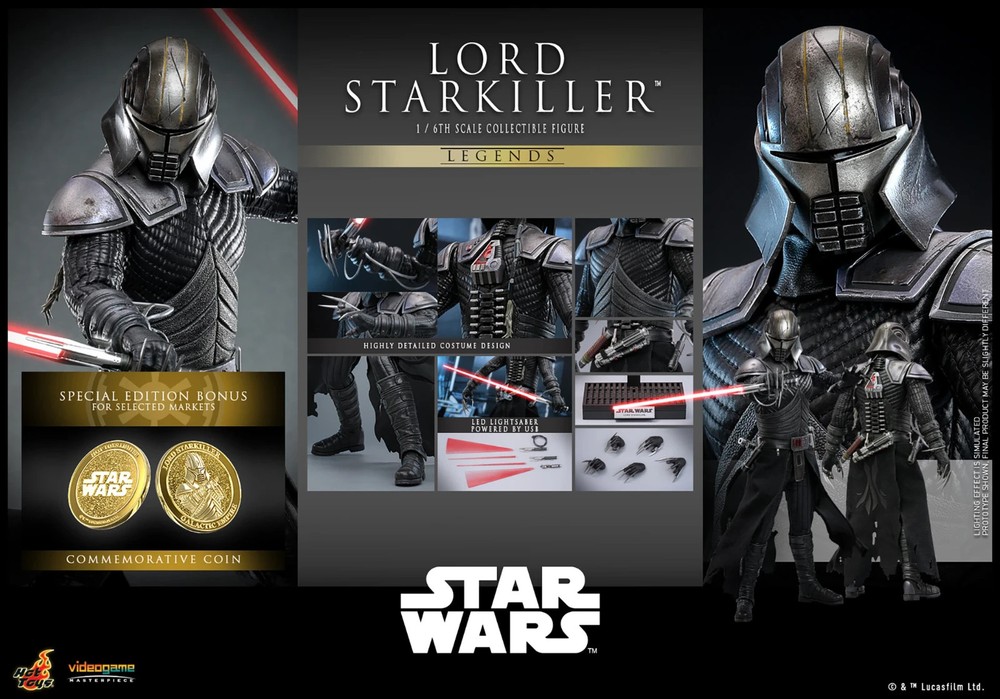 Hot Toys Star Wars Lord Starkiller Special Edition VGM63B 1/6 Figure New Sealed