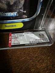 VINTAGE KENNER STAR WARS 1985 POTF ROMBA AFA UNIFIED 5.0 FIGURE IS 9.4 PLS READ