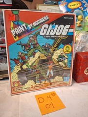 SEALED Vintage 1982 Hasbro G.I. JOE Paint By Numbers art set no. 3028