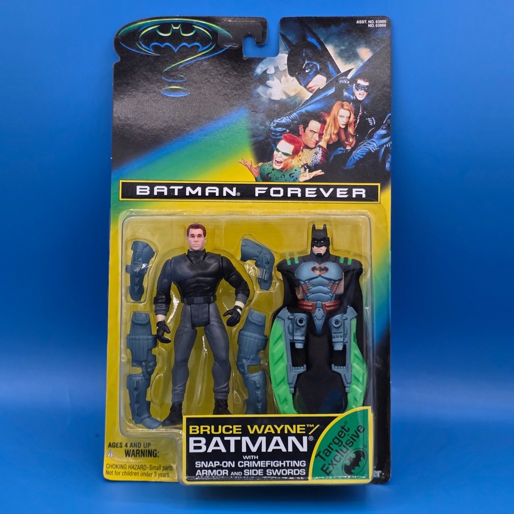 95 Batman Forever BRUCE WAYNE Target Exclusive Action Figure GRAY Snap On Armor