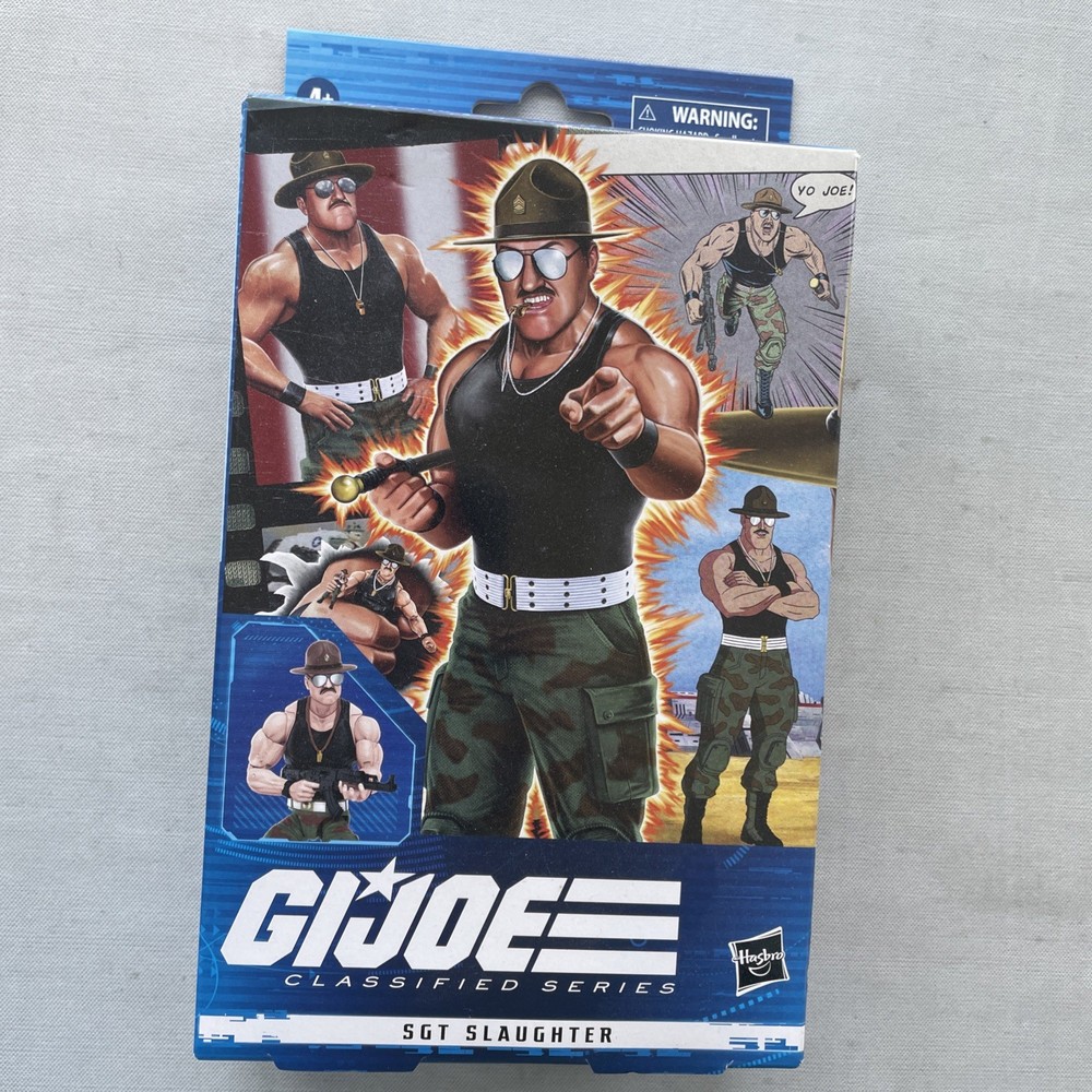 G.I. Joe 6″ Classified Series Sgt Slaughter #53 (2023) Amazon Exclusive shipper