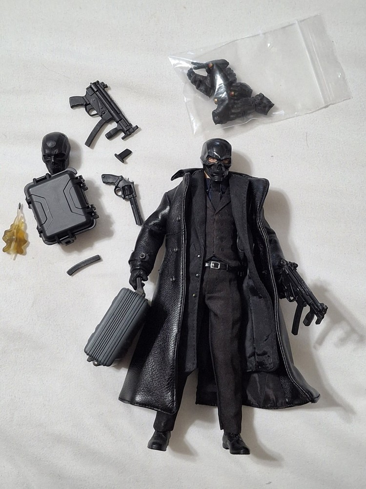 Mezco One:12 Black Mask Custom On John Wick Body W/ Radioactive Brief Case