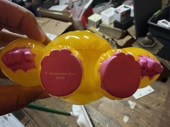 ABOMINABLE TOYS ~ LEMON DROP CHOMP GLOW IN THE DARK FIGURE, In Box Protector
