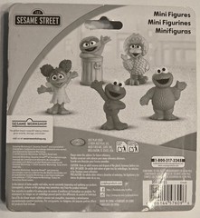 Sesame Street Plastic Mini Figures Grover, Cookie Monster, Abby, Big Bird, Elmo
