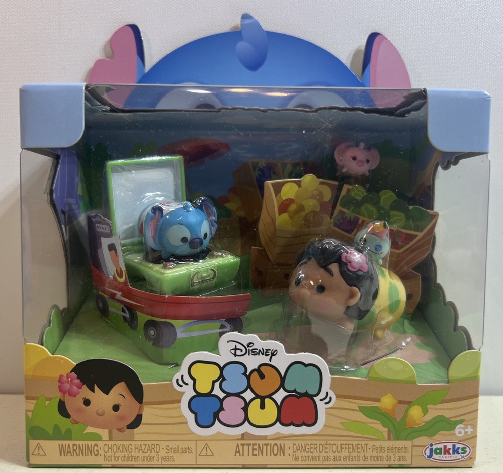 Disney Tsum Tsum Lilo And Stitch Story Moment Playset 5 Pieces Excl. NEW