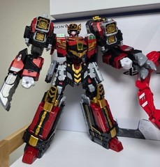 Metal Cardbot S BLASTRAIN Blast Train Red Transforming Robot Diesel Trains