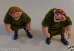 DISNEY TV CHARACTERS HUNCH BACK OF NOTRA DAME HARD PLASTIC ACTION FIGURES