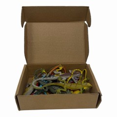Guaishou Artificial Model Reptile Lizard Animal 12 Piece Set, Multi Color