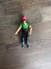 Adventure Wheels Action Figure 3.75″ Possible Motorcycle Driver Red Helmet