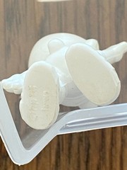 Smurfs Figure hard plastic soccer Smurf unpainted 2 inches