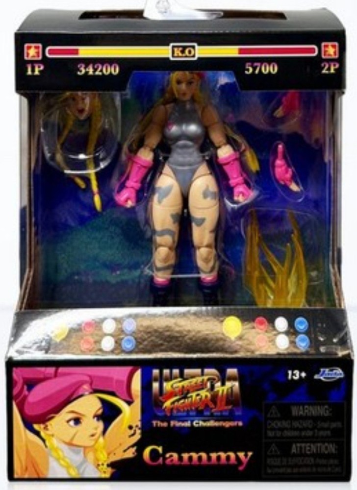 Jada Toys Ultra Street Fighter II: CAMMY PLAYER 2 6inch Action Figure