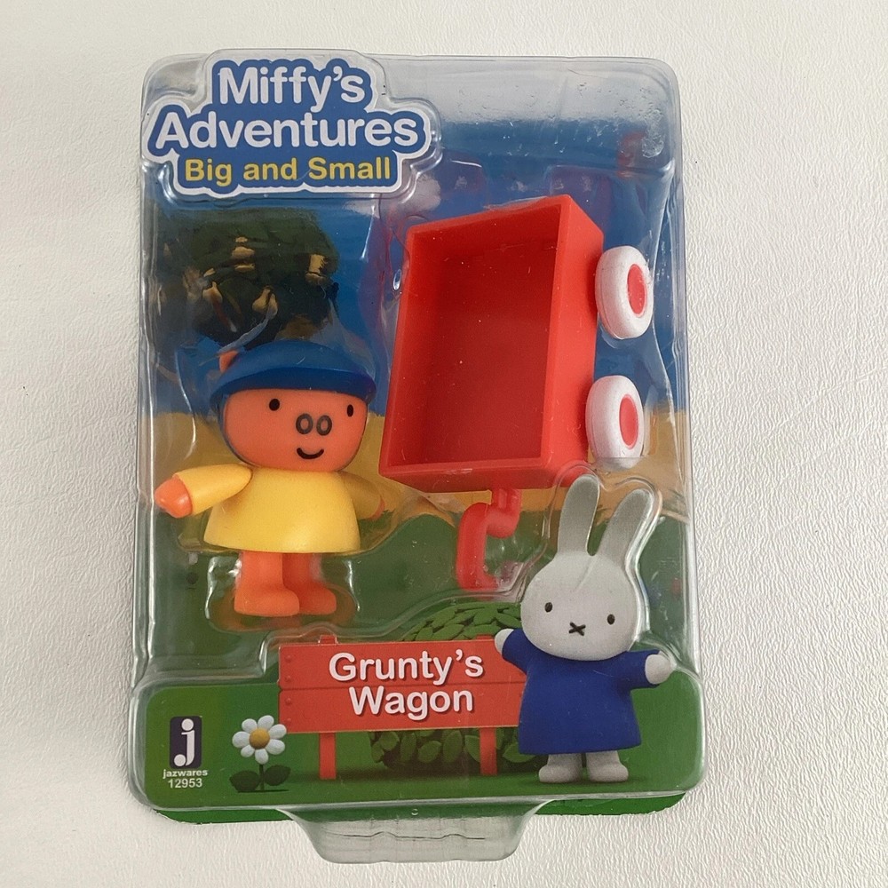 Miffy’s Adventures Big And Small Grunty’s Wagon Action Figure Toy Jazwares