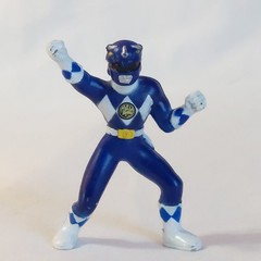 Vintage MM Power Rangers 5 piece set of 3″ Red Black Yellow Blue Pink 1994