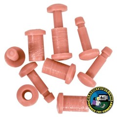 Pack of 5 Flesh Colored Knee Pins for 12 inch Retro Mego figures