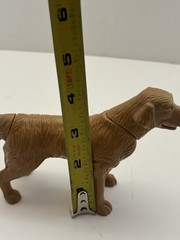 Golden Retriever Dog Toy Figure Moving Head Tail Lever Action Animal Figure 6”