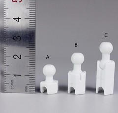 1/6 Extra Long Feet Leg Peg Joint Adapter set for hot toys Phicen Ganghood ❶USA❶