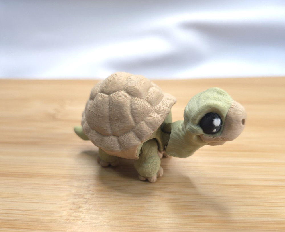 🐢 Mini Tortoise – 3D Printed Articulated Flexi Fidget Toy Desk! 🐢