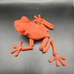 Tree Frog Articulated Figure 3D Printed Handmade Collectable – Multiple colors