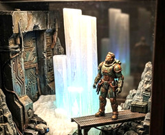Fortress of Solitude Crystal Display Diorama for 1/12 & 1/18 Scale Figures Clear