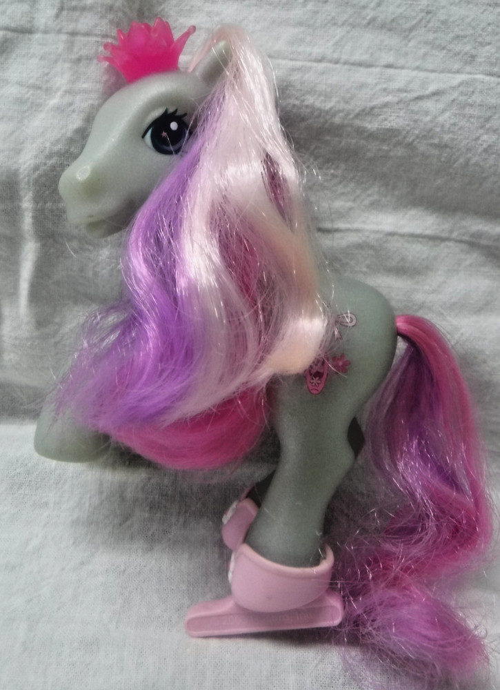 My Little Pony Loop-De-La Ballet Slippers, Lt Silvery green, Purple/Pink Mane G3