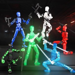T13 6PCS Articulated Robot Action Figures – Ideal for Creative Play and Learning
