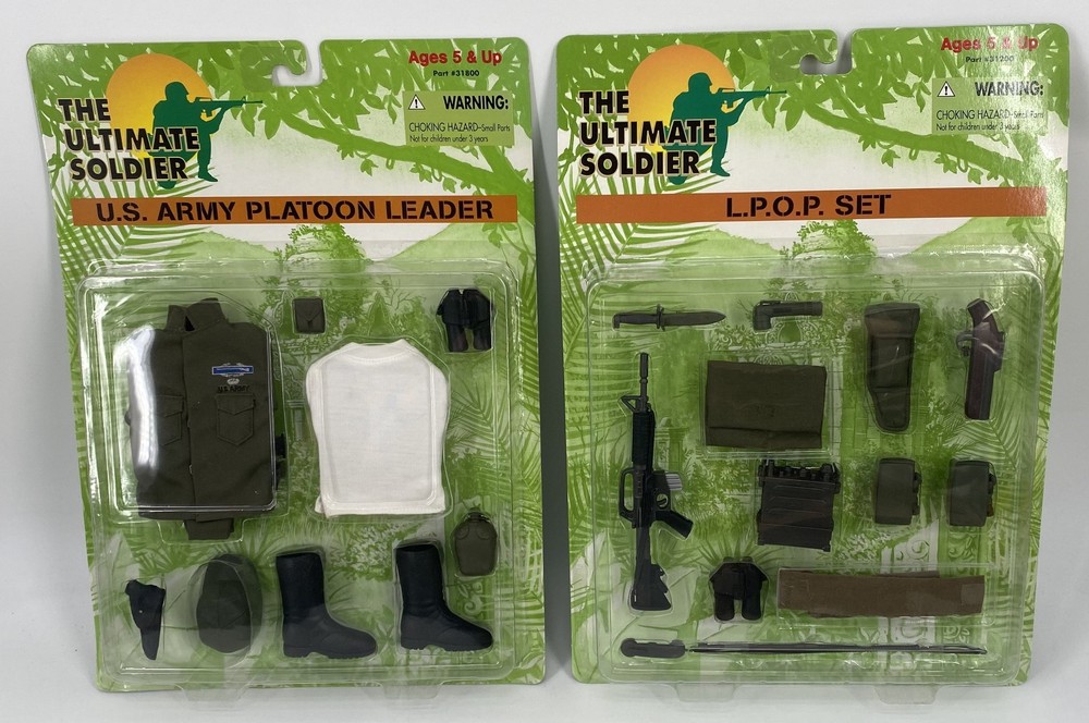 Lot of 2 Ultimate Soldier LPOP Set + US Army Platoon Leader Accessories New