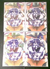 JASON DAVID FRANK SIGNED COMICS & Power Rangers X TMNT Figures Full Set Bundle