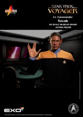 EXO-6 Star Trek Voyager 1/6 ~ CAPTAIN JANEWAY,Lt TUVOK & the EMH FREE SHIPPING
