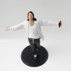 Michael Jackson Moonwalk PVC Figure 22.5cm Singing Suit Desktop Collectible Gift