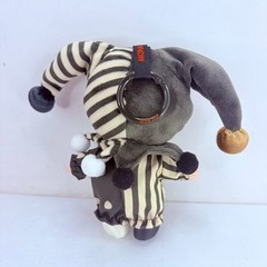 POP MART Why So Serious Series Hacipupu Pendant Plush Doll – Sliver Mist Clown