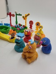 1980s Sesame Street Figures Accessories Vintage 27 Pieces