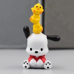 Hot 5Pcs Sanrio Anime Figure3-4cm Kawaii Pochacco Melody Model Accessories Child