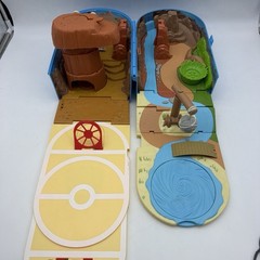 Jazwares 2022 Pokémon Carry Case Battle Desert Backpack Playset Blue
