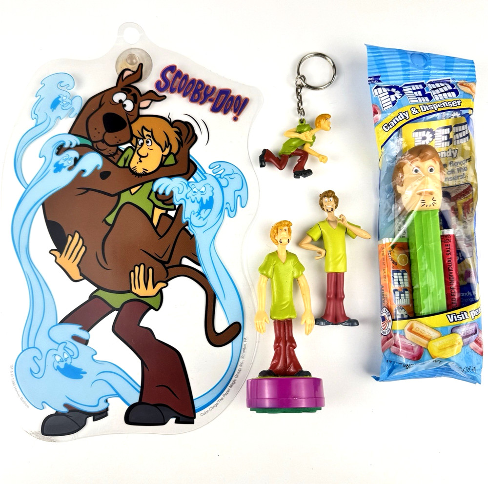 Scooby-Doo SHAGGY ROGERS – Lot of 5 Toys – Vintage 1990s Scooby Doo