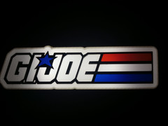 Retro G.I. Joe Lightbox Sign for collection display gi joe vintage style logo