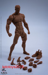 US Wind Toys 1/12 Flexible Man Jointed 6″ Male Action Figure Head Body Model Toy