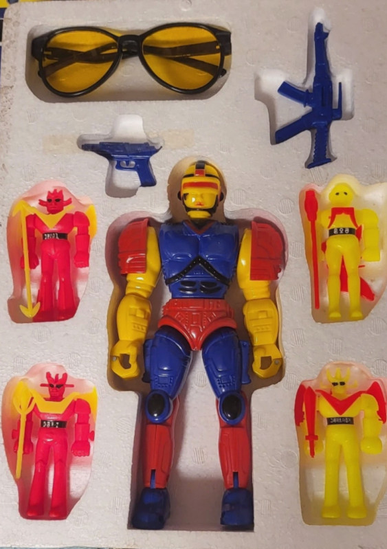 Vintage 1992 Korean Robocop Figure Set Mazinger Z Grendizer SonOhGong Boxed