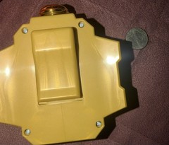 Power Rangers Super Megaforce gold key holder buckle and clear silver ranger key