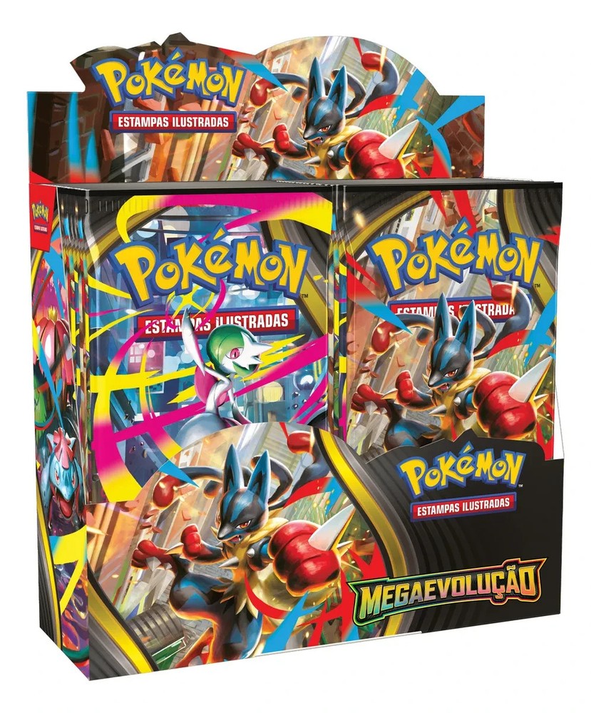Pokemon Booster Box Mega Evolution PORTUGUESE Brand New Sealed Box TCG 216 Cards
