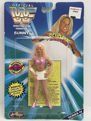 1996 Bend-Ems Just Toys SUNNY 5″ Action Figure ~ Vintage Bendable WWF Toy ~ New!