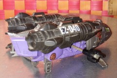 Zoids, silver+black+purple, 5 1/2″L by 2 1/4″h, fully fxns, some assembly requir