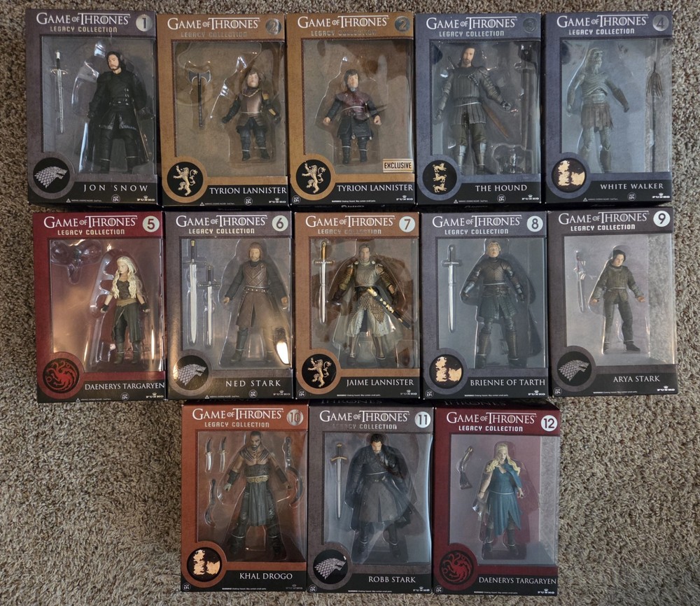 Funko Legacy Collection HBO’s Game of Thrones Figure Lot of 13 (#1-12 ) NIB
