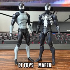 1/12 unpainted in grey Ct toys/ mafex symbiote spider man body parts kit