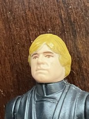 VINTAGE KENNER STAR WARS 1983 LUKE JEDI HONG KONG WITH CAPE RARE NO NOSE RUB!
