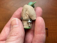 Vintage Kenner 1980 Star Wars Yoda HK COO Smile Factory w/ Match Accessories