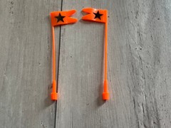 GI Joe/Cobra Footpeg Mounted Flag Set for ANY Vehicle 3D Printed w/ Sticker