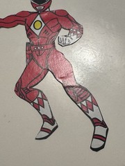 Vintage Power Rangers Die Cut Jason Red Ranger Likely Cereal Box See Pics 4×5.5